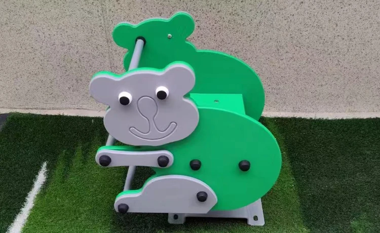 Hot-selling Custom-made Outdoor Playground, Children's Rocking Horse Garden Game, and Toddler See-saw Spring Horse