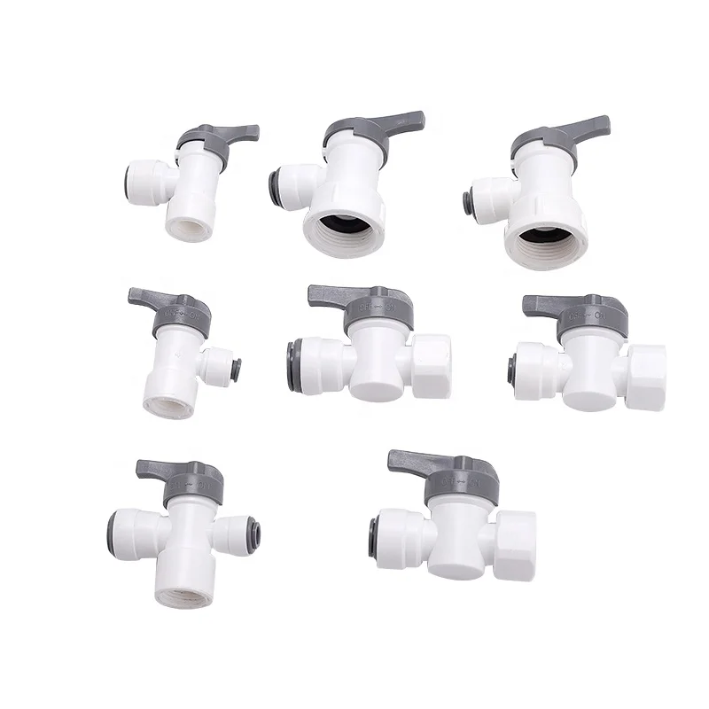 Quick Plastic RO Water System Tube Bending Fittings 6mm 8mm 12mm 25mm 32mm Pipe Fitting Connectors
