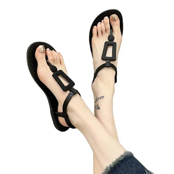 Daily Use Woman Sandals Shoes Summer Flat Ladies Outdoor Ladies Shoes Footwear Shoes for Women New Styles