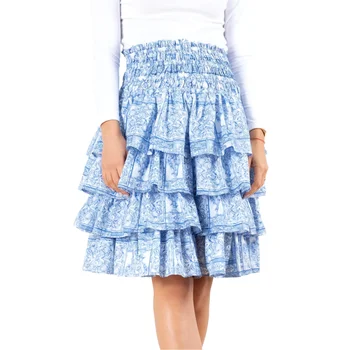 Casual Fashion Cake Skirt Summer New Commuter Style Women's Half length Skirt Cool Breathable Comfortable Skirt