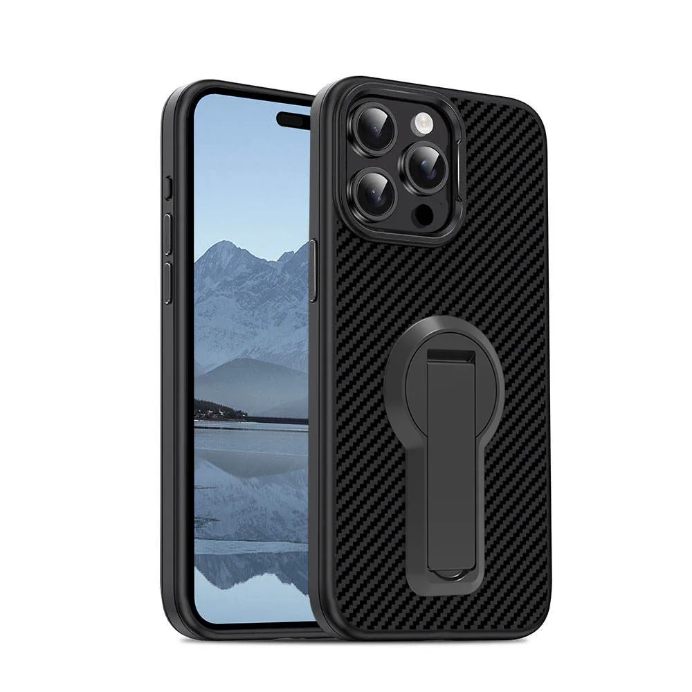 Laudtec Carbon Fiber Cell Phone Cases Simple Business Luxury Cover Shock Proof Shell for Iphone 17Air 16 15 Plus Pro Max Sjk752