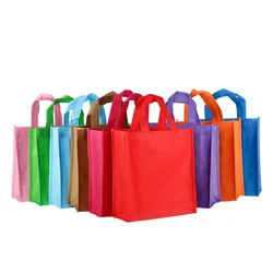 Wholesale Custom Printed Recycle Reusable PP Non Woven Fabric Burgundy Grocery Shopping Bag