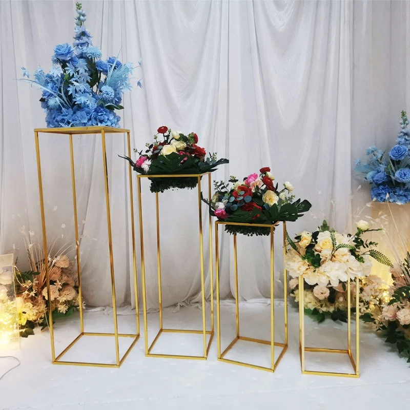 Ourwarm Centros De Mesa Metal Gold Vases Frame Tall Flower Stands ...