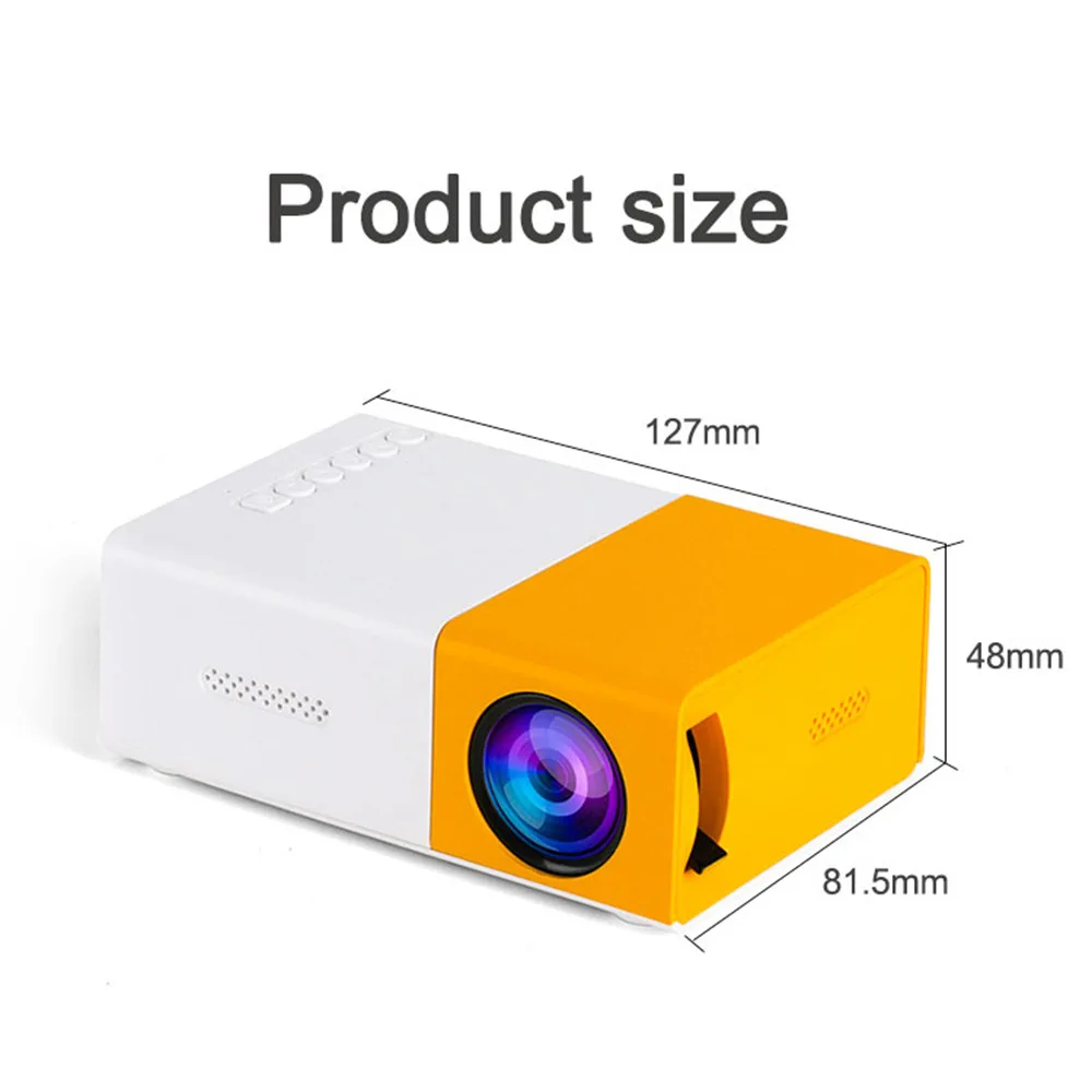 Mini Proyector Yg300 Smart Projector Multimedia Mobile Wireless Projector Game Portable Home LED LCD Pocket Projector
