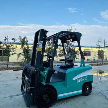 Free Shipping Electric Forklift Four Wheel 1 Ton 1.5 Ton 2 Warehouse Elevated Battery Loading Unloading Truck Forklifts Battery