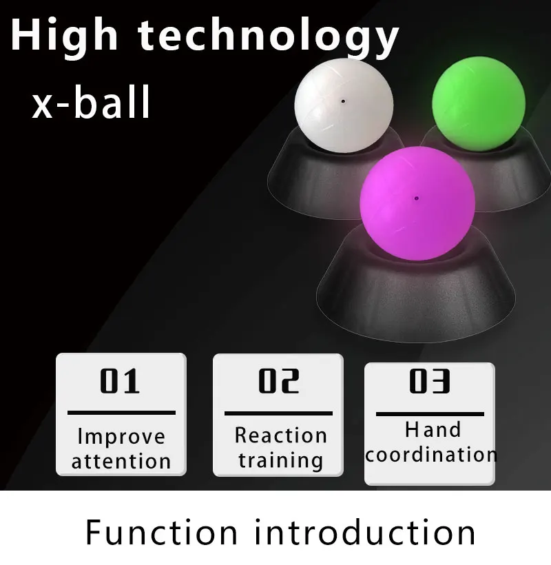 Умный реакционный шарик X-Ball ручной глаз кодонирование гибкость обучение цифровой датчик память скорость