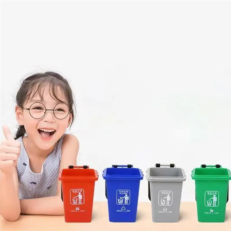 Garbage Toy Can Trash Vehicles Mini Kids Bin Classification Canstruck Push Arbage Children Trashcan Toddlersrecycle Set