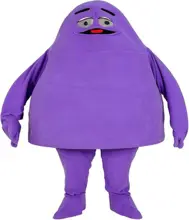 Factory Custom Mascot Purple Grimace Halloween Costume Suit Grimace Mascot Costume for Adult and Kids