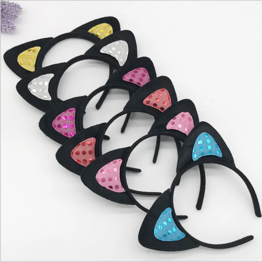 2 Serre-têtes Oreilles De Chat Pour Enfants - Polyester Doux, Couleur Blanc Et Rose - Pour Cosplay, Halloween, Fêtes - Unisexe - 9