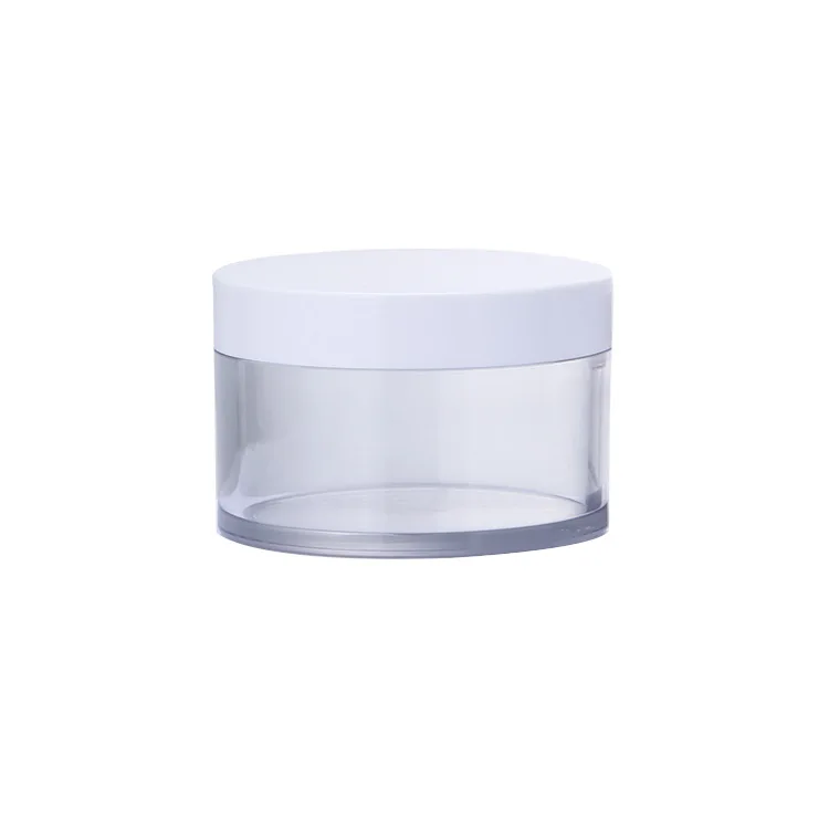 Elegant Cosmetic Container Facial mask 30g Clear PET Plastic lotion cream jar