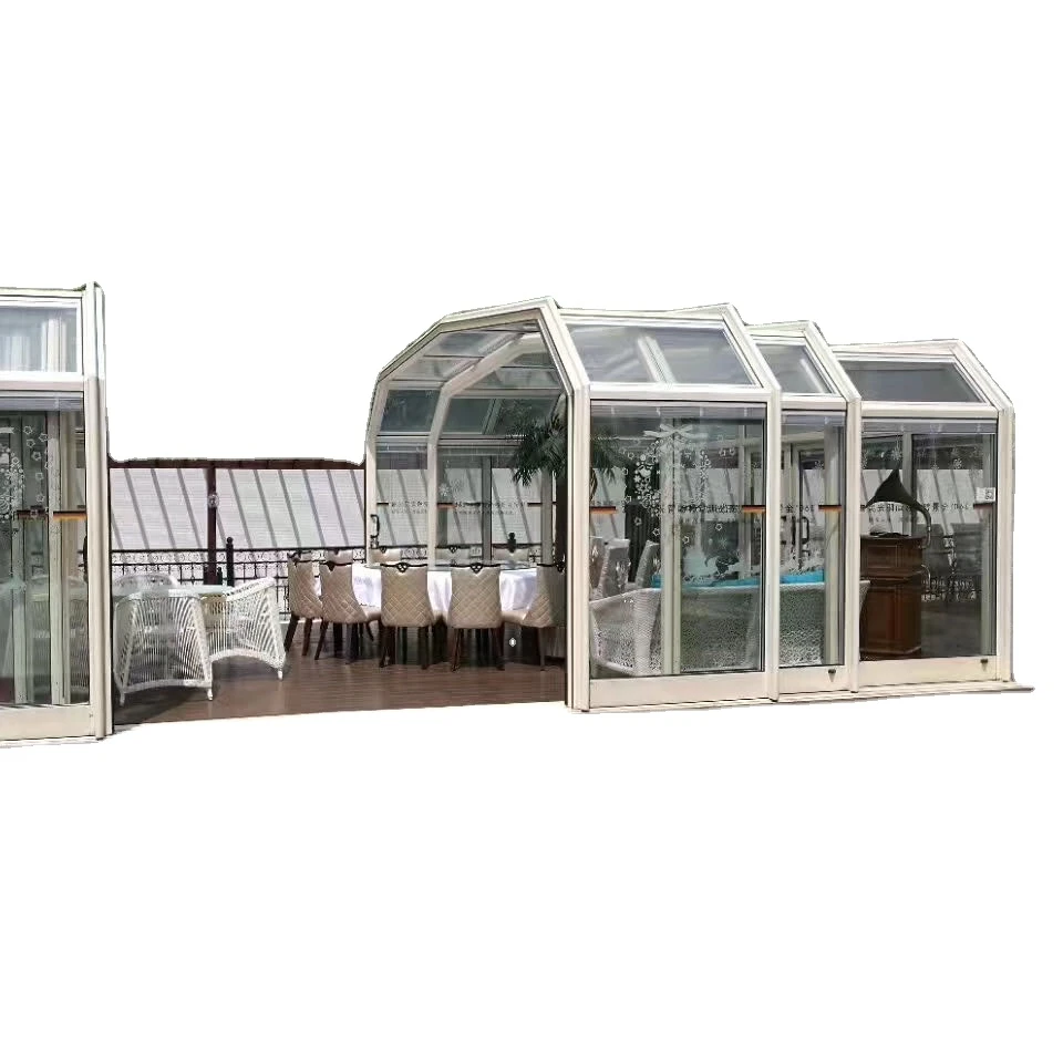 Australia Australian Europe Germany Series  Customized Garden Glass Houses Aluminum Profile Glass Sunroom