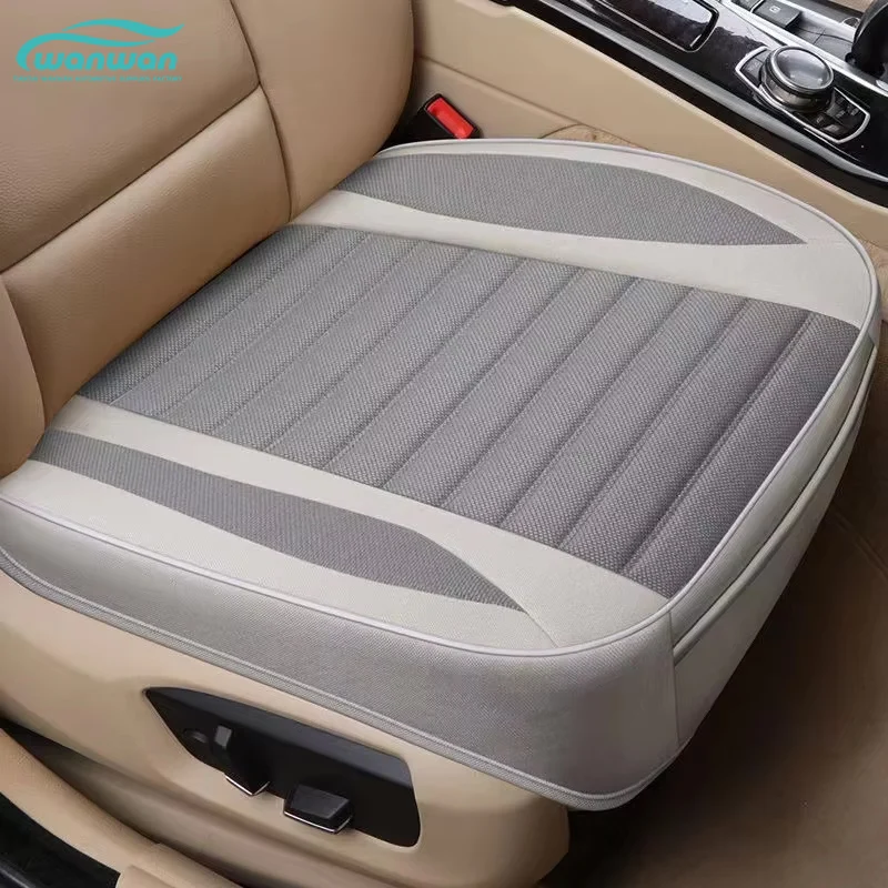Universal Sports Design Single-Piece Leather Car Seat Cushion Cooling Massage Feature Linen for Spring Summer Compatible Mazda