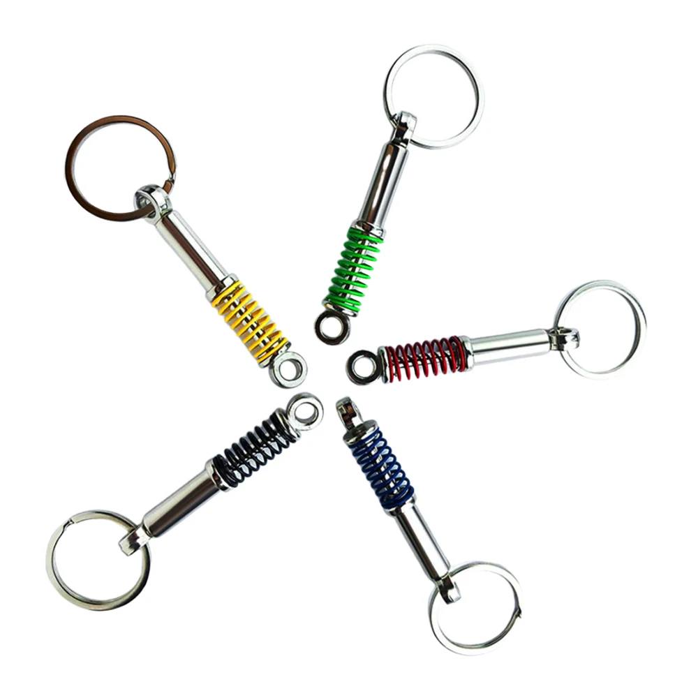 Creative Metal Shock Absorber Keychain for Car Modification Personalized Auto Parts Gift