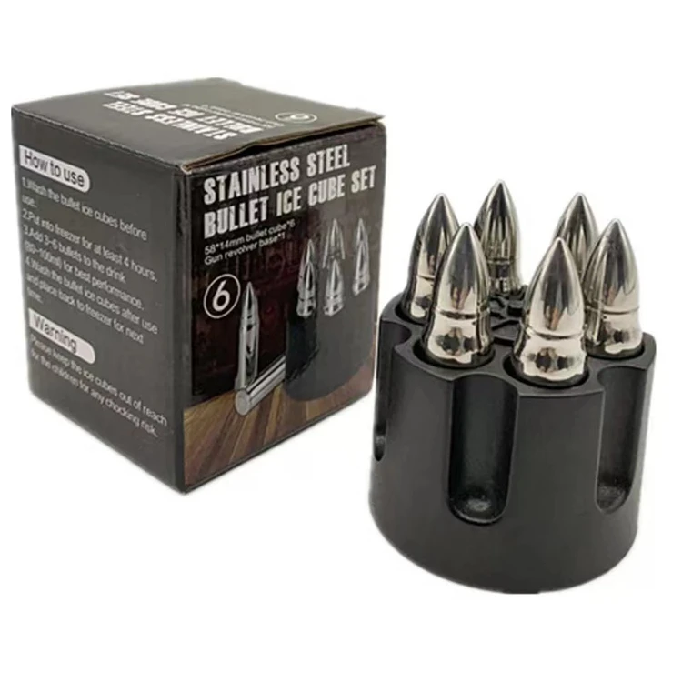 Stainless Steel Bullet Whiskey Stones Ice Cubes – Clorah