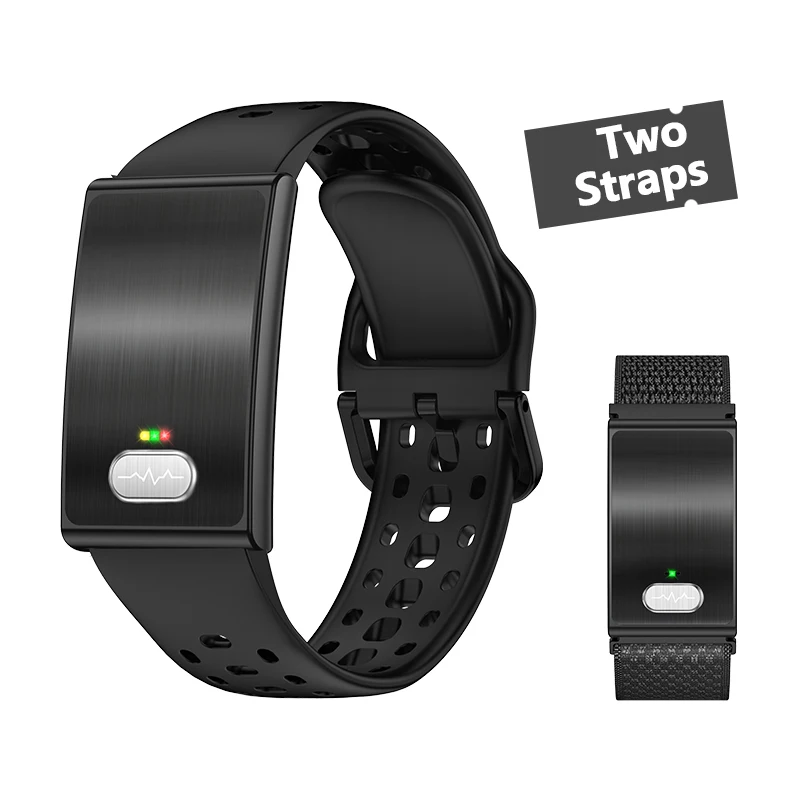 2026 ES02 Screenless Smart Bracelet Body Temperature ECG HRV Heart Rate Sleep Monitoring Health Fitness Tracker Sport Smart Band