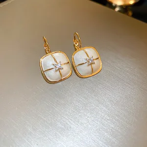 Fashion Women Custom Vintage Wedding Jewelry Imitation Pearl Charm Earrings Gold Plated Ladies Wholesale Joias De Luxo