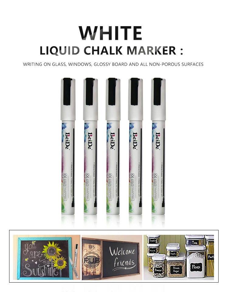 Large White Chalk Markers - 10mm & 15mm