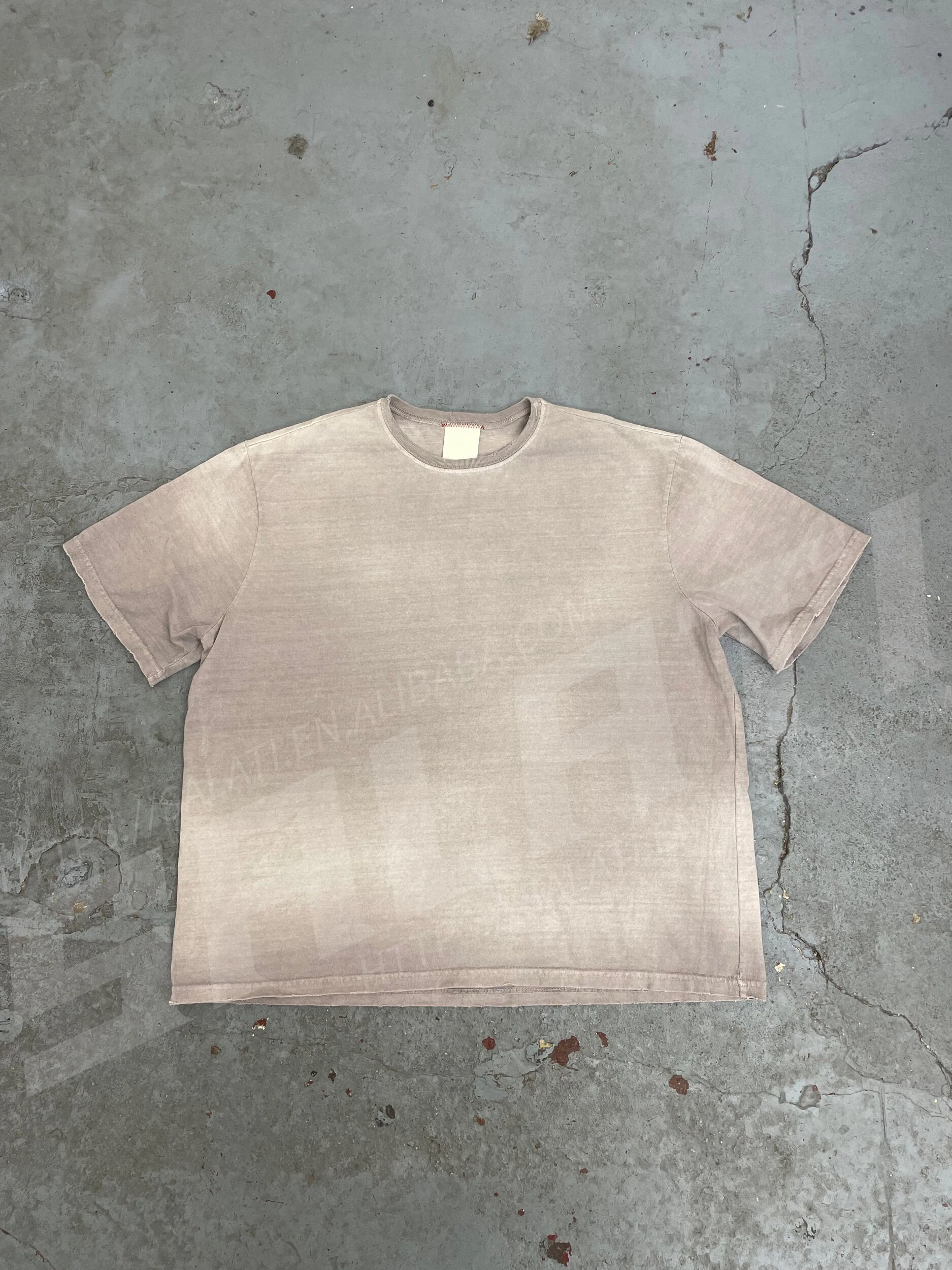 Custom Sun Faded T Shirts 100% Cotton French Plain Streetwear Vintage Distressed Acid Wash Oversized Women Unisex Tshirts Men gallery 11
