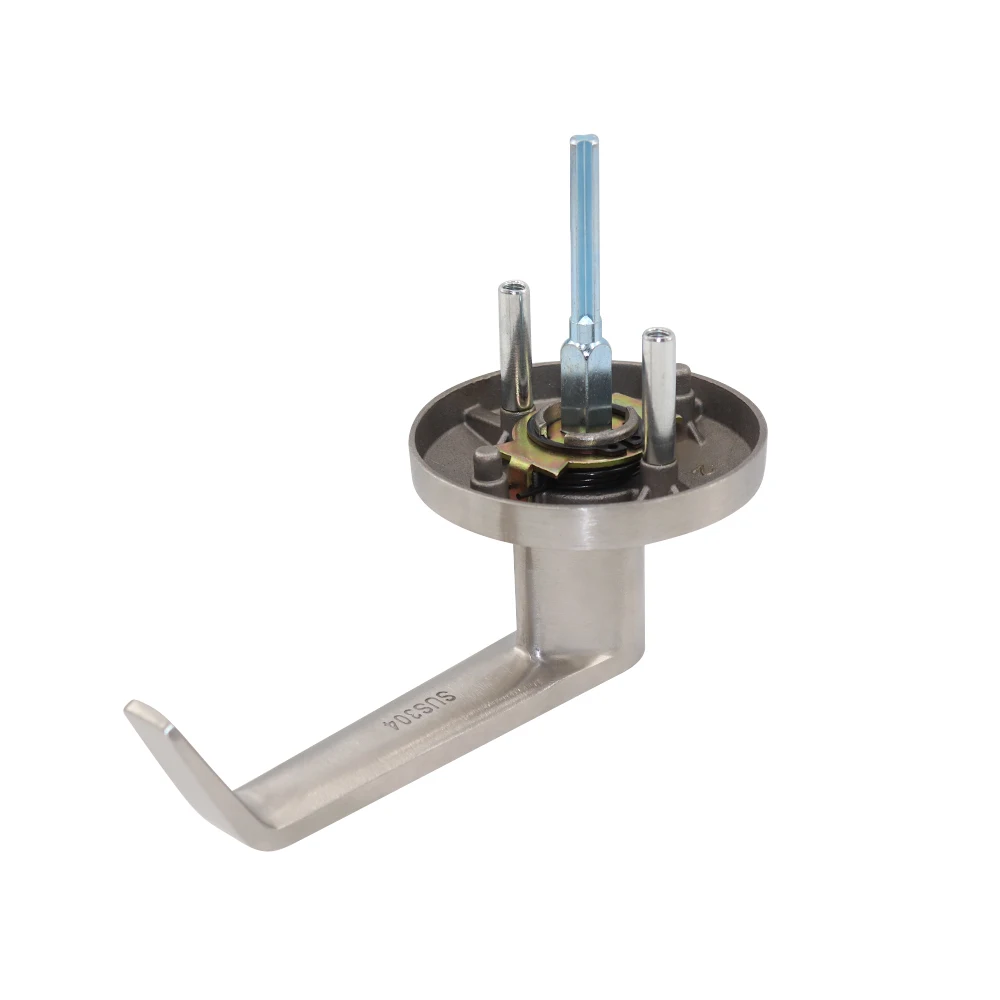 017S Factory Supply Stainless Steel 78mm Plate Lever Handle for Panic bar Door Handled Lock Passage Door