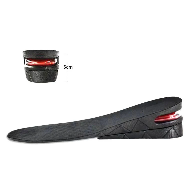 One Layer PVC Adjustable Invisible Height Increase Shoe Insoles Height Insole