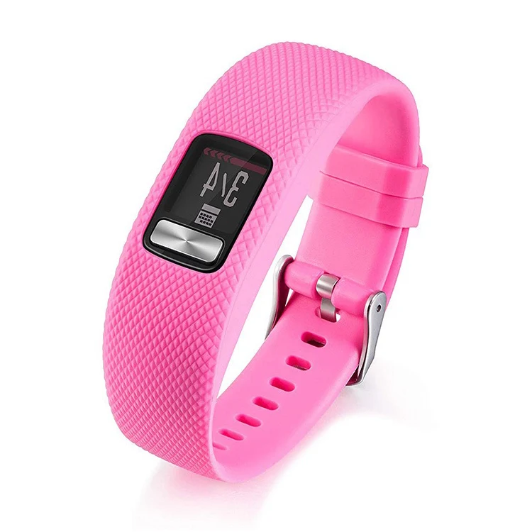 Garmin Vivofit 4 Replacement Silicone Smart Watch Band Durable Rubber Wristband