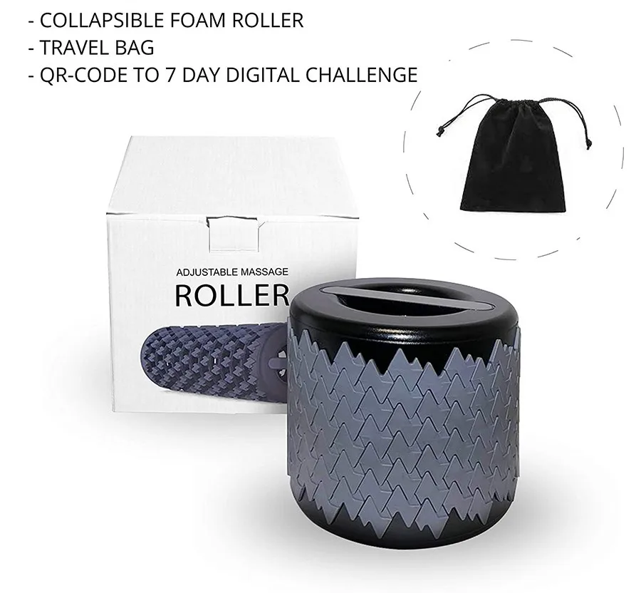 Wholesale Women Pilates Yoga Gym Exercise Adjustable Hallow TPE Foam Roller