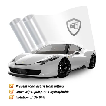 Anti Scratch Ultra Shield Protective Gloss Clear Self Healing TPU Glass Shield Ppf Car Windshield Protection Film