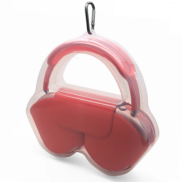 Transparent PC Protective Case with Storage for AirPods Max Earphone Carry Travel Case