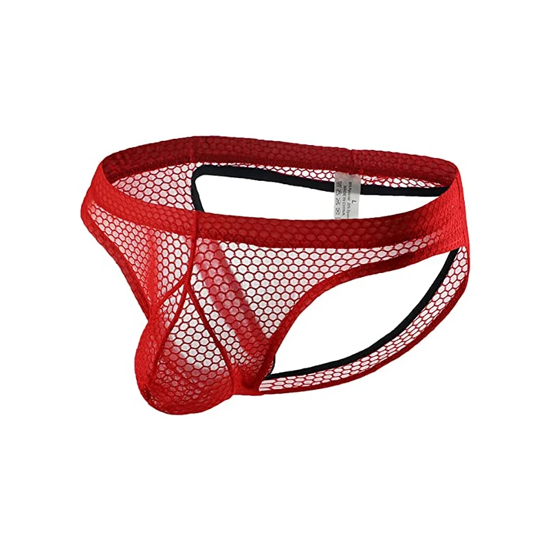 Mutandine Uomo Vita Bassa - Seta Ghiacciata, Rete, Sexy, Taglie S/M/L, 85% Nylon 15% Elastan - Foto 11