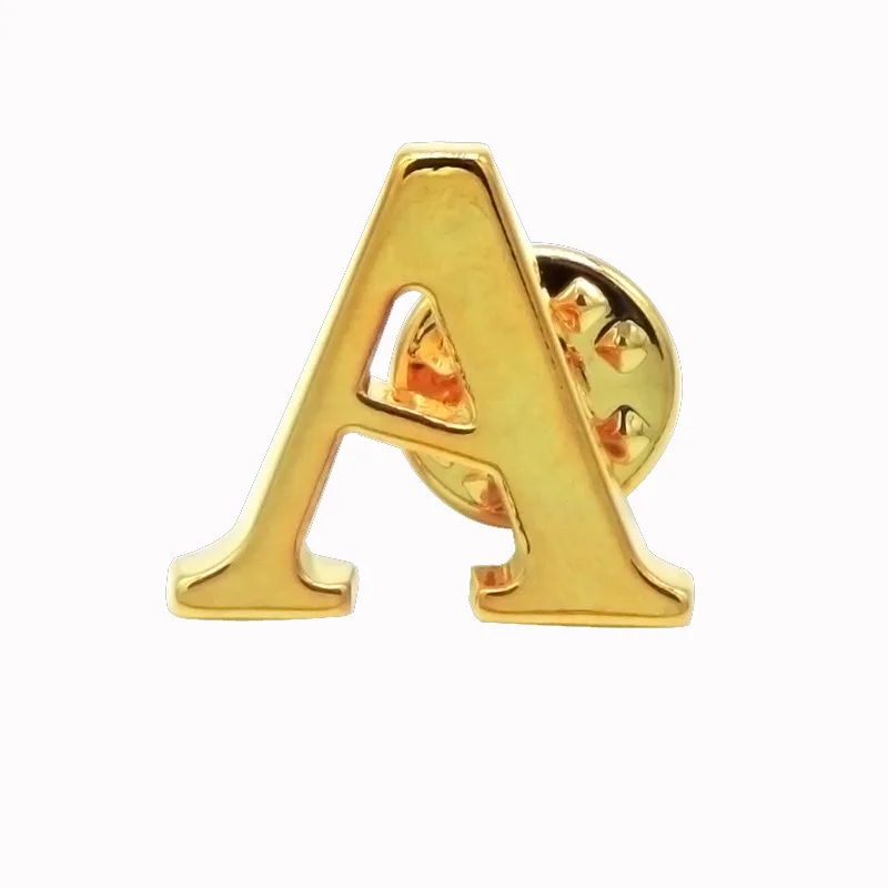 PinMart's Gold Plated Alphabet Letter Y Lapel Pin 