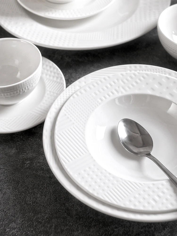 Plato Amazon Vajillas Luminarc Platos Vidrio Templado Blanco