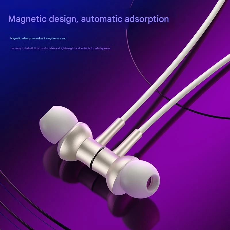 Écouteurs intra-auriculaires de sport avec puce JL, étanches IPX4, codecs audio AAC/SBC, indicateur LED, embouts magnétiques pour des basses profondes, réduction de bruit active (ANC/ENC), tour de cou et micro._voghion.com
