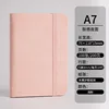 Cuaderno de bolsillo de cuero A7 [rosa claro]