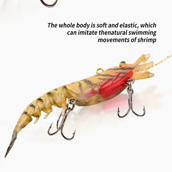 Cheery SNEDA Wholesale Multi Section Shrimp Lure 9.5cm/11g Sinking Soft Plastic Shrimp with Jig Head for Bass Saltwater Fishing – Soft Lure – view 5
