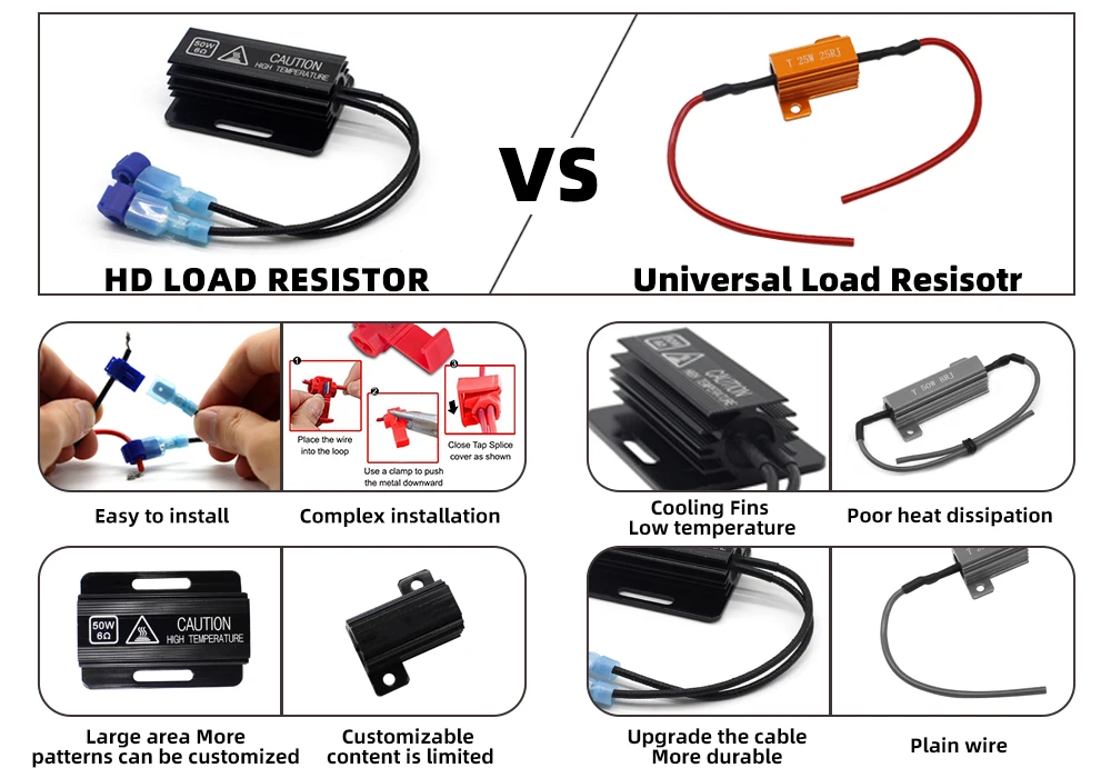 Universal Resistor Decoder Fix Turn Signal Hyper Flash Error Warning ...