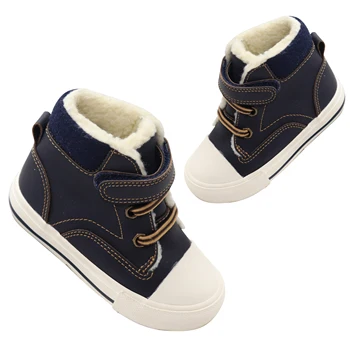 China manufacturing cheap kid's shoes warm and thick high-top casual kid's shoes