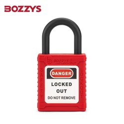 Lockout Manufacture Safety Insulated Padlocks With 25mm Nylon Shackle For Industrial Equipment To Prevent Accidental Operation