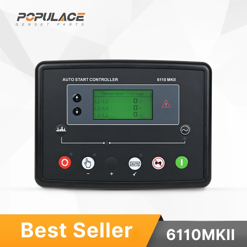 POPULACE 6110 Controller for Generator Set 6110 diesel Engine Controller 6110 Generator Controller 6110mkii