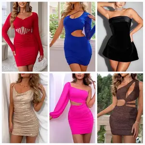 Women Bales Clothes Stocked Wholesale Casual Dresses Women's Sets Bulks Brand New Bales Clothes Dresses Women Used Clothes