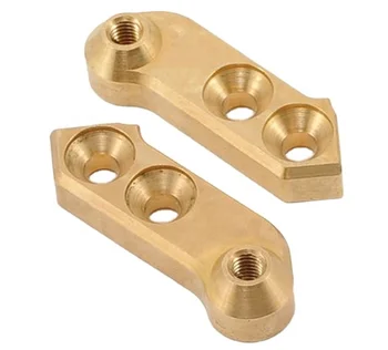 China precision CNC machining service custom non-standard brass L and R Steering arm for racing