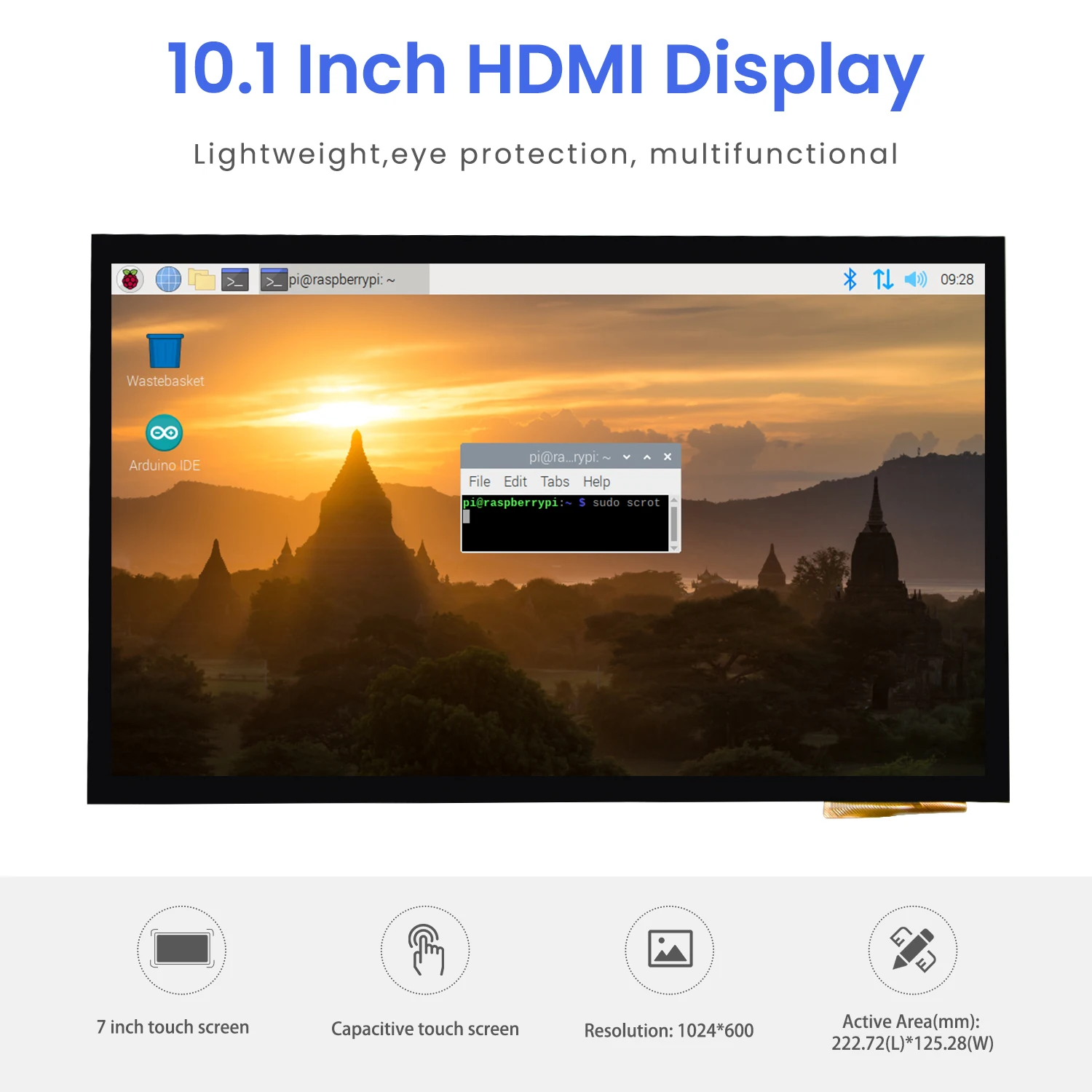 Raspberry Pi Lcd Touch Screen With 10 .1 Inch Touch Screen - Buy Screen ...