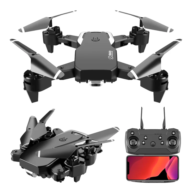 
 21 горячая Распродажа 2,4G WIFI FPV супер сопротивление падению S60 Дрон 4K с HD камерой и всесторонним светодиодным освещением для аэрофотосъемки  