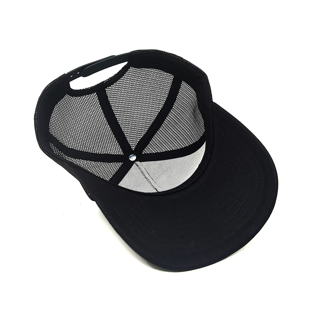 High Quality Custom 5 Panel Baseball Snapback Suede Mesh Back Trucker Hats Caps With Embroidered Custom Logo