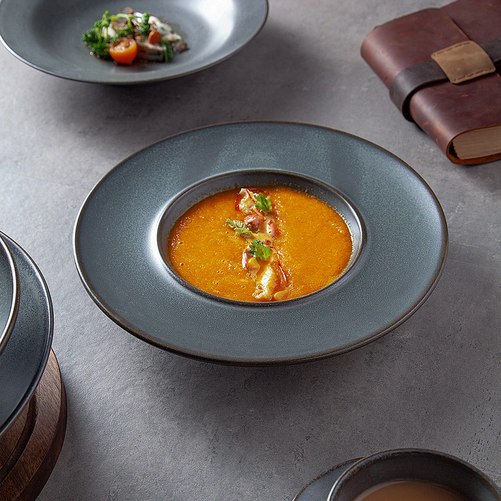 Nordic Speckled Design Wabi-Sabi Japandi Horeca Plate