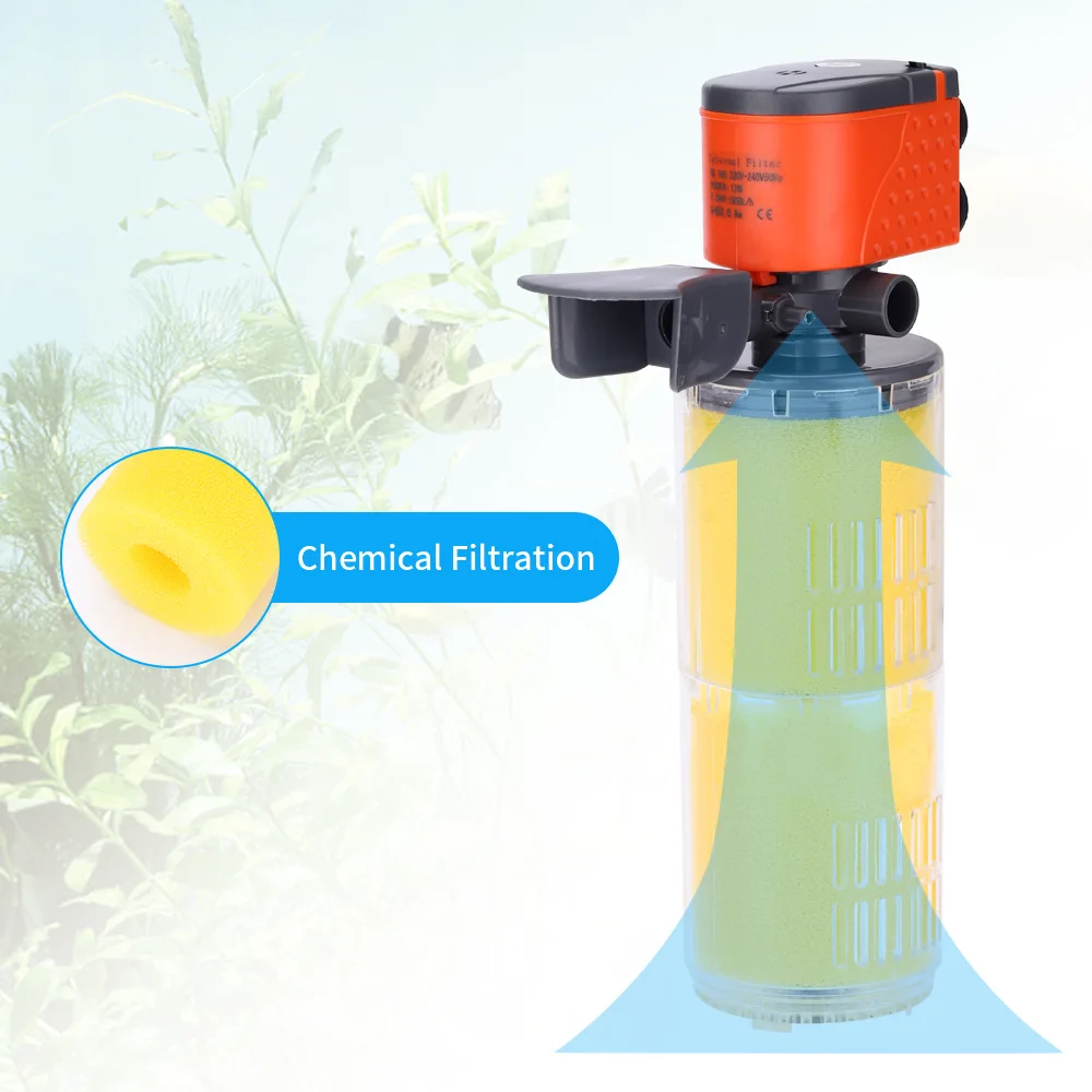 Xilong Aquarium Internal Filter Pump With Sponge For Fish Tank Air Pump