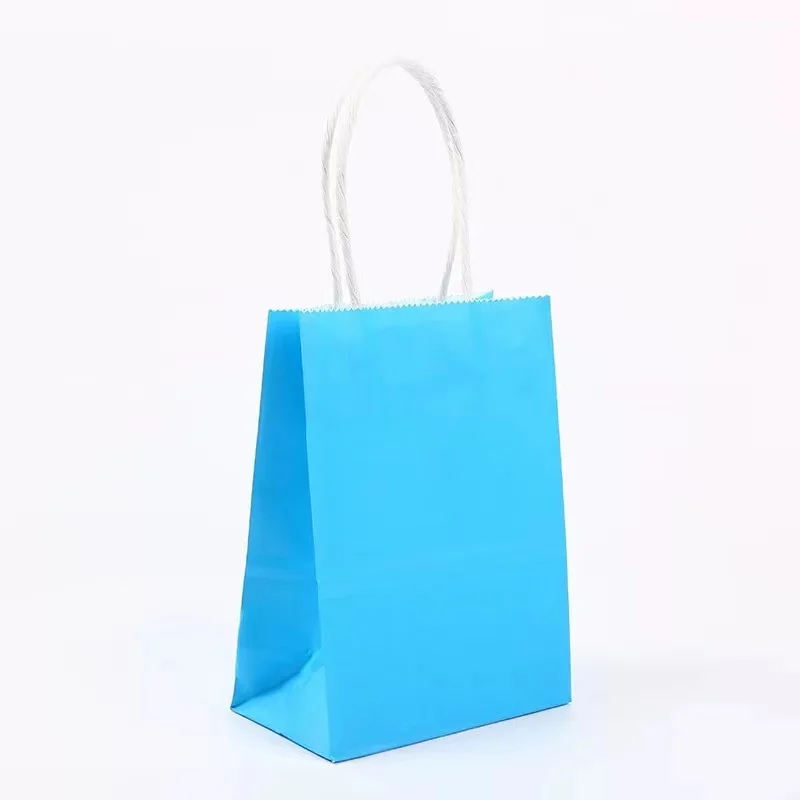 Party Bags Kraft Paper Gift Bag Twisted Handles Recyclable Loot Wedding -  Small