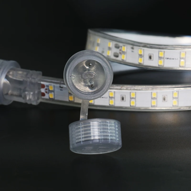 Long Distance 100m Roll Engineering Building Lighting 17x7mm Double Rows High Voltage LED Rope Light Strip Neon Flex