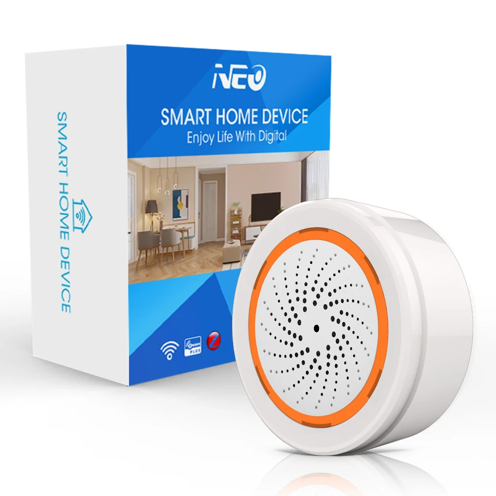 Tuya Smart Wireless Security 3 in 1 Zigbee Home Alarm Siren
