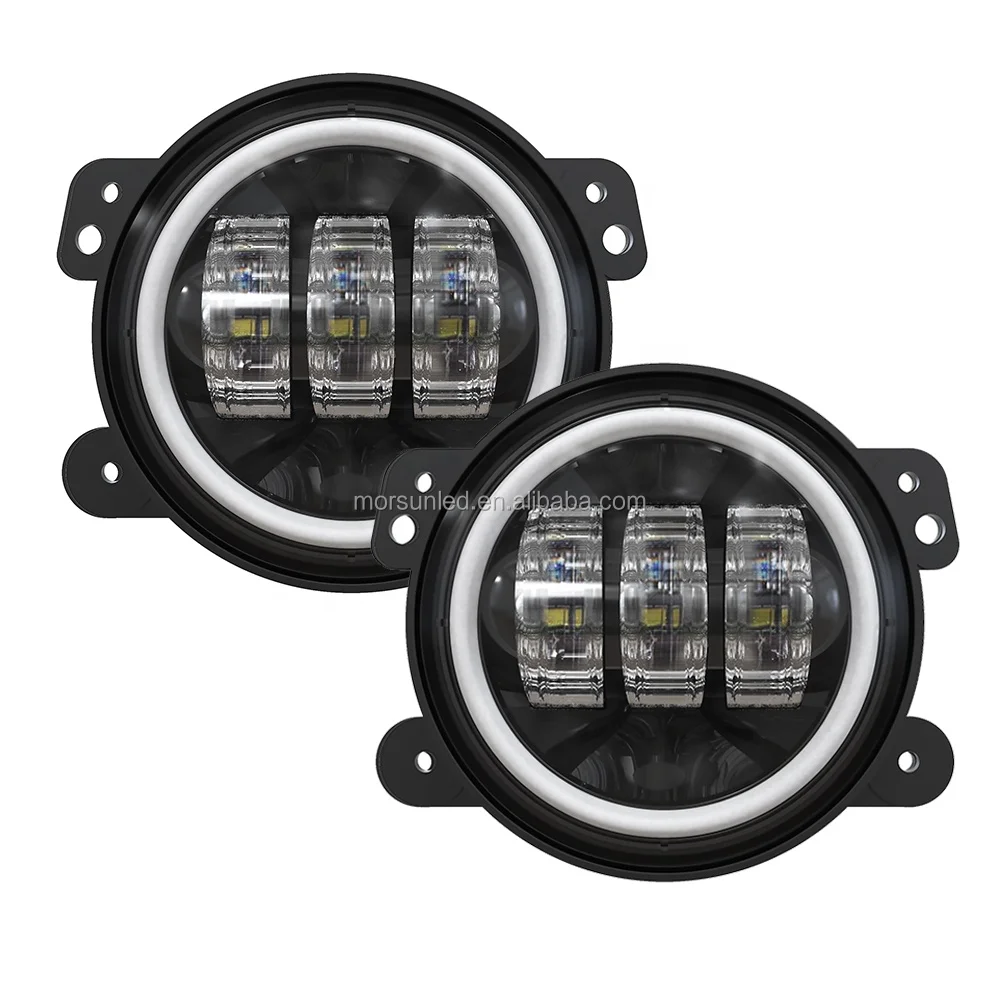 Morsun Rgb 4 Inch Fog Light For Jeep Wrangler Jk 2007+ Auto Lighting System 4