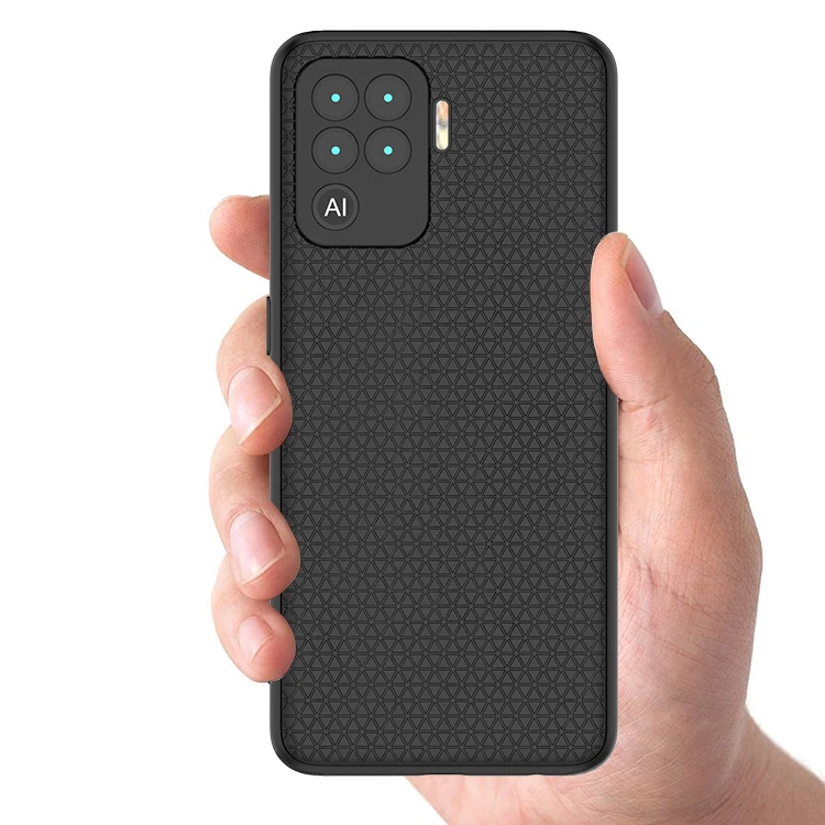 Lowest Price Cross Pattern Sandstone Matte Tpu Phone Case for OPPO A94 F19 PRO Back Cover